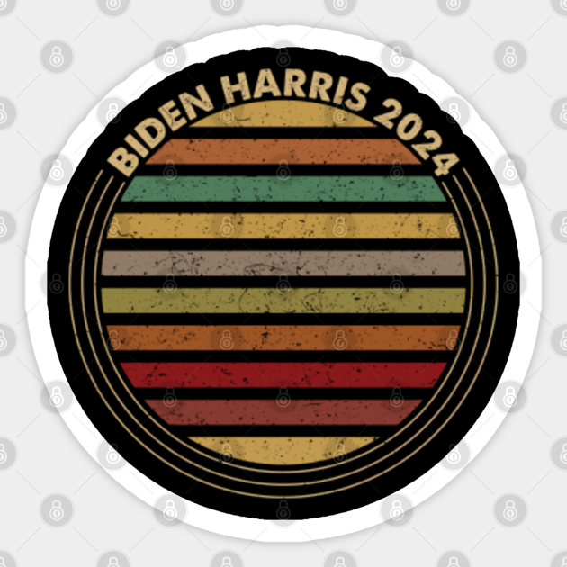 Biden Harris 2024 Biden Harris 2024 Sticker TeePublic